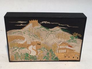 Hand Painted Great Wall Of China Painting On Ceramic Block