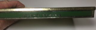 Vintage Lucky Strike Flat Fifties Cigarette Tin Advertising Collectible 3