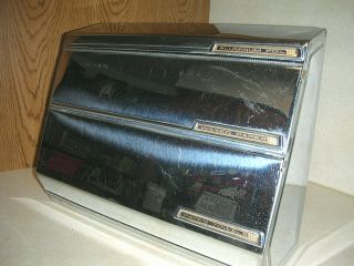 Vintage Lincoln Beautyware Chrome Aluminum Foil Waxed Paper Towel Holder