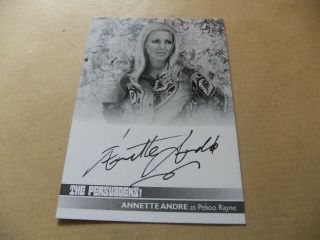 Annette Andre Aa1 Proof Autograph Card The Persuaders Roger Moore Curtis Hopkirk