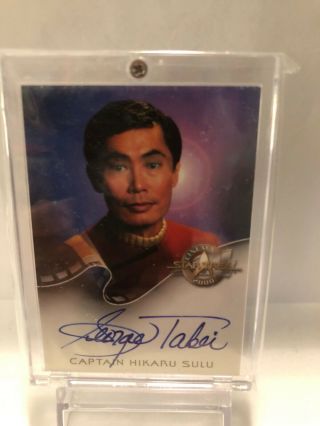 Star Trek Cinema 2000 Autograph A3 George Takei As Sulu