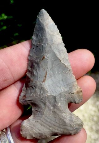 Thebes Arrowhead Killer Indian Artifact 2 - 3/4 Kentucky Dam Artifact