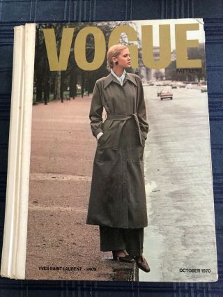 Vintage Vogue Pattern Counter Book October 1970