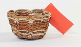 Coiled Woven Pandanus Bowl Australian Aboriginal Fibre Craft By Ellen Walmberg