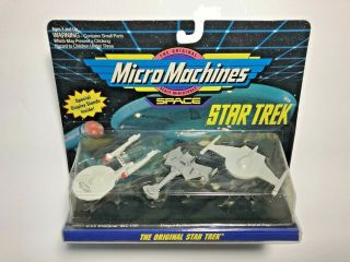 Star Trek Micro Machines,  Starship Enterprise,  Klingon Battlecruiser,  Romulan