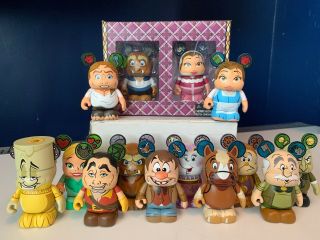 Disney Vinylmation 3 " Limited Edition D23 Beauty And The Beast Set W/ Chaser Nib