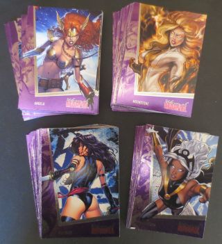 2013 Women Of Marvel Series 2 Complete Comic Trading Card Set,  X Men