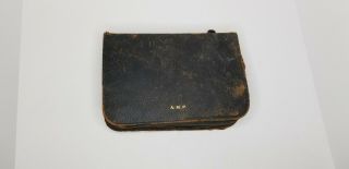 Vintage Leather Travel Grooming Kit 4
