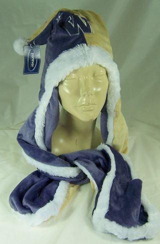 Washington Huskies Football Peruvian Winter Cap,  Penguin Plush,  Christmas Ornament 2