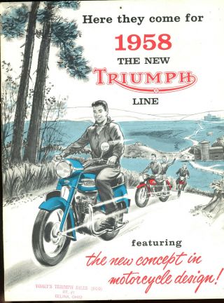 Motorcycle Brochure - 1958 Triumph