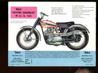 Motorcycle brochure - BSA - Features for 1959 2
