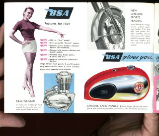 Motorcycle brochure - BSA - Features for 1959 4