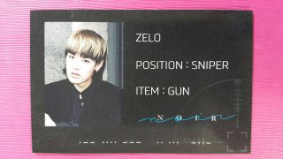 Bap B.  A.  P Zelo Official Photocard Name Card Ver Noir 2nd Album Jun Hong 젤로