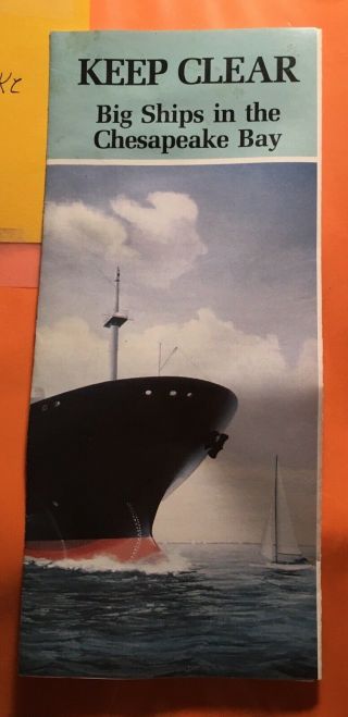 2 - 1984 Chesapeake Bay Brochure Folded Size 4x9”