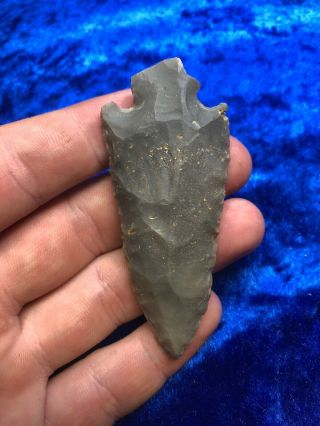 Nw Kentucky Hornstone Adena Culture Arrowhead 3 1/8” Indian Artifact Relic