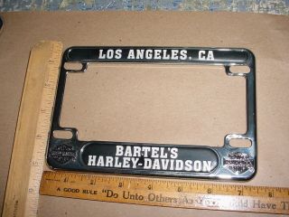 Harley Davidson Dealer Advertising License Plate Frame La California 5628