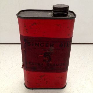 Antique Singer Sewing Machine Oil Can