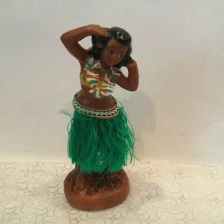 Vintage Hawaiian Hula Girl Bobble Nodder With Lei 1950’s
