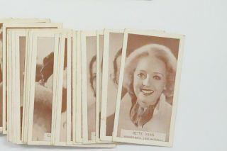 Famous Film Stars W.  D.  & H.  O.  Wills set of 100 cards & 73 duplicates 1934 2