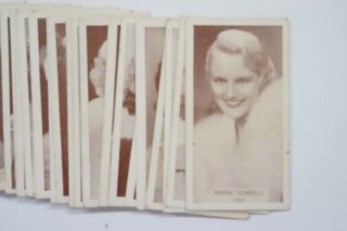 Famous Film Stars W.  D.  & H.  O.  Wills set of 100 cards & 73 duplicates 1934 3