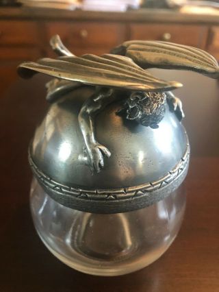 Devil With Wings Apothecary Potion Spice Glass Jar With Lid Witchcraft