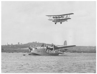Short Scylla & Empire Flying Boat 1937 Short Brothers Photo Rare