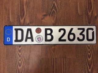 Germany License Plate - Hessen