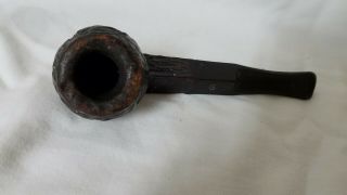 Vintage Rustic Grain Briar Estate Smoking Pipe 2