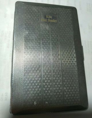 Kiss Band Paul Stanley Rock And Roll Over 1976 Chrome Cigarette Case