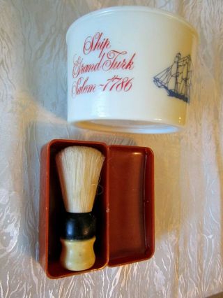 Vintage Old Spice Shaving Cup / Mug & Brush W/ Box