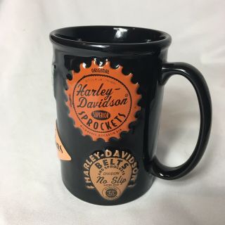 Collectible Harley Davidson Coffee Mug - Harley Signs Sprockets Pistons & More