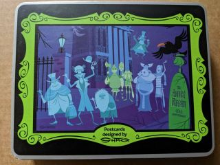 Disney Haunted Mansion 40th Anniversary Postcards Keepsake Tin By Shag Rare