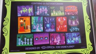 Disney Haunted Mansion 40th Anniversary Postcards Keepsake Tin by Shag Rare 2