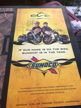 Occ Orange County Chopper Sunoco Advertisement 4 Ft X 32 In