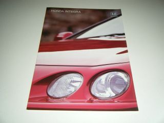 Vintage 1986 Honda Integra Car Dealers Sales Brochure