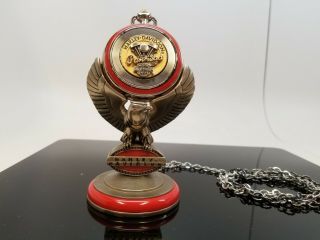 Harley Davidson - Precision Pocket Watch With Rope Chain & Display Stand