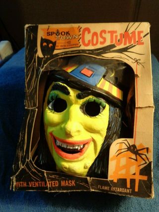Vintage Halloween Spook Town Ben Cooper Witch 313 Costume