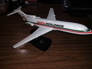 Vintage Emery Worldwide Boeing 727 - 44f Desk Model Airplane 1:200