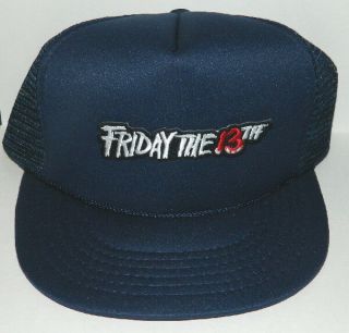 Friday The 13th Movie Name Logo Embroidered Patch Baseball Cap Hat
