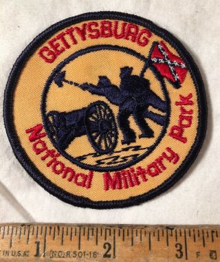 Vintage Gettysburg National Military Park Travel Souvenir Patch Sew On