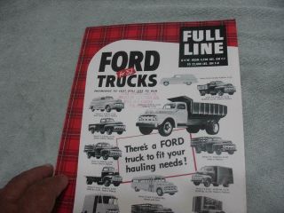1952 Ford Trucks Line Up Advertising