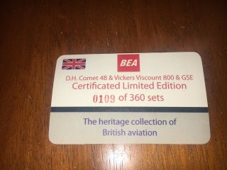 Aeroclassics 1/400 BEA Comet 4B,  Viscount 800,  GSE Set (like Gemini Jets) 6