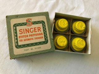 Vintage Singer Automatic Zigzagger Stitch Pattern 161008 Yellow Cams 4