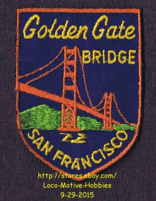 Lmh Patch Badge Golden Gate Bridge Suspension Bay San Francisco Ca Strait