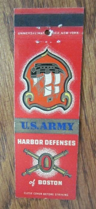 U.  S.  Army Coast Artillery: Harbor Defenses Of Boston,  Massachusetts - G1