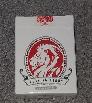 Red White Lions Rare Tour Edition Playing Cards By David Blaine