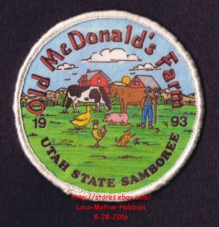 Lmh Patch Badge 1993 Good Sam Club State Old Mcdonald 