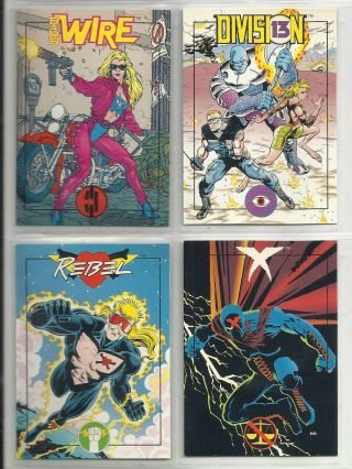 1994 Comics Greatest World Dark Horse " Complete Set " Of 4 Promo Cards (no 