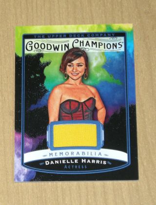 2019 Ud Goodwin Champions Memorabilia Splash Of Color Danielle Harris