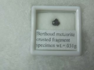 Berthoud Eucrite Meteorite 5mm Fragment Framed
